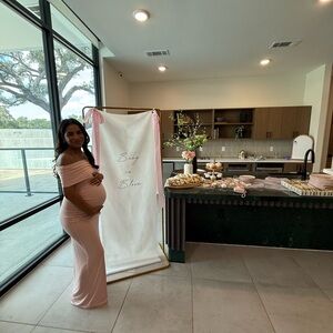 Meshki Pink Off-Shoulder Maxi Dress